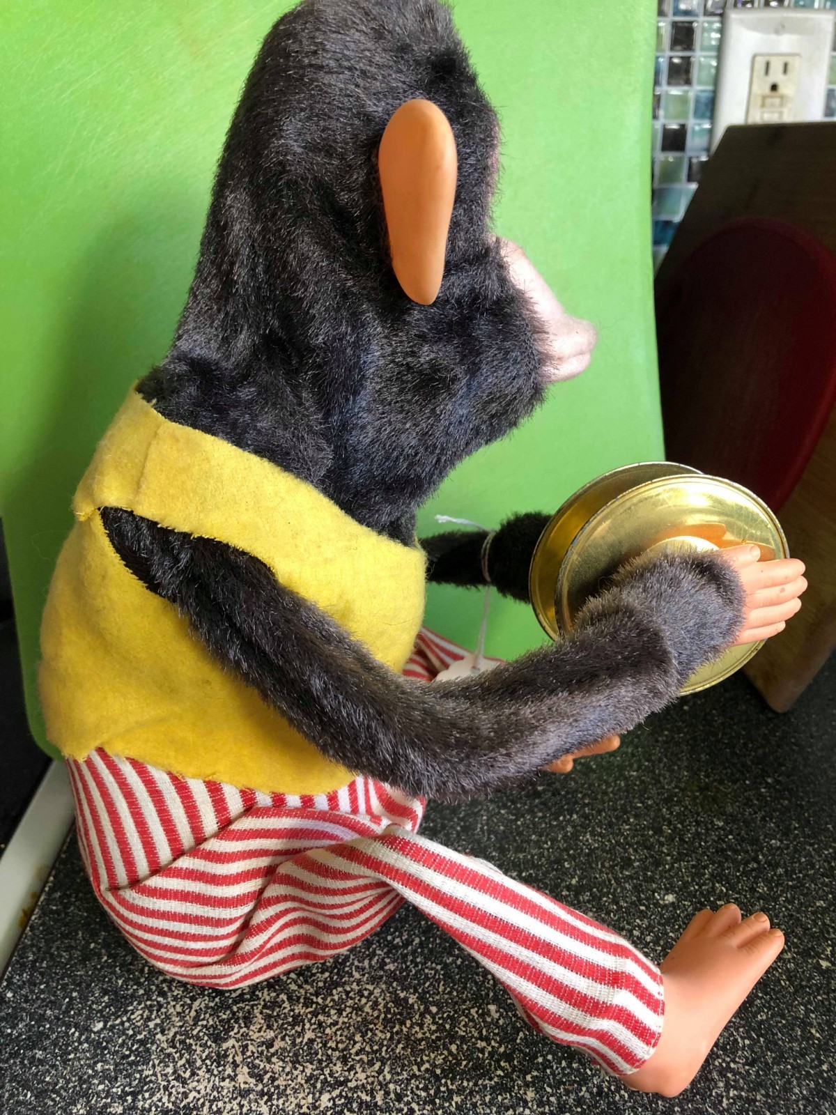 Vintage Musical Jolly Chimp Monkey Toy with Cymbals - MOSTLY Working