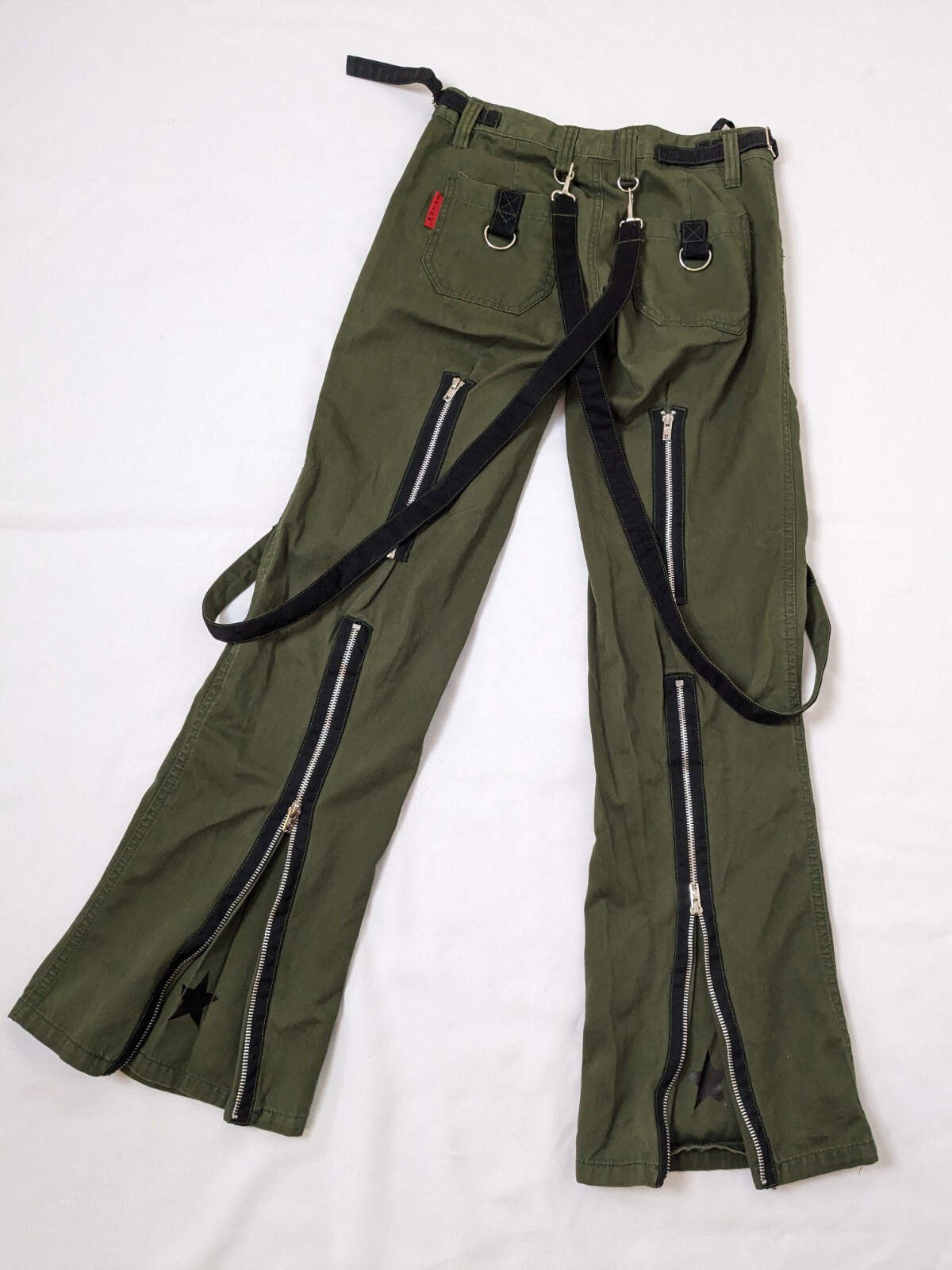 Tripp NYC Green Bondage Pants Goth Punk Rave Y2K Vintage Size 3 Daang Goodman Tripp NYC Green Bondage Pants Goth Punk Rave Y2K Vintage Size 3 Daang Goodman