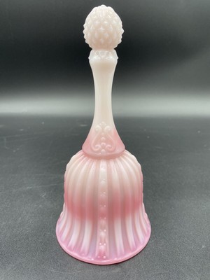 Vintage (76-77) Fenton Rosaline Faberge Bell, Stamped Fenton Inside, MINT