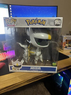 SDCC 2024 Official Sticker Funko Pop! Jumbo   Arceus Pokemon In Hand 940