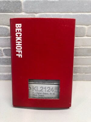 Beckhoff KL2124 4 x Digital Output 5V DC 20mA Output NEW!