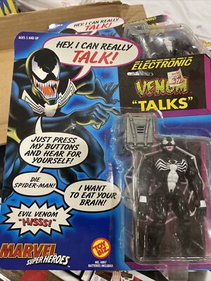 Vintage Electronic Venom Talks Action Figure 1991 Vintage Toy biz
