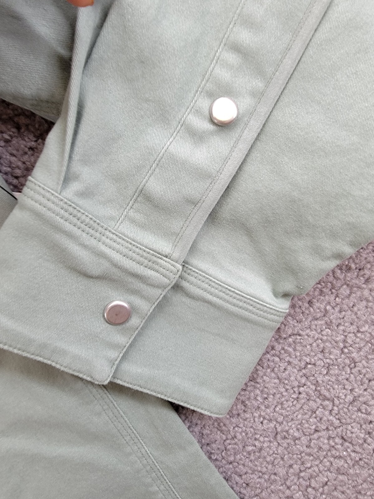 BASS OUTDOOR Relaxed Fit Stretch Worker Shirt Jacket Men's XXL Lily Pad L/S - Picture 11 of 19