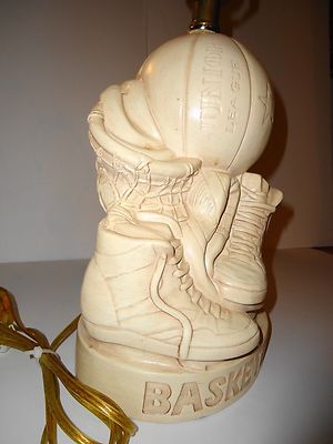 Basketball Lamp Mid-Century Royal Haeger Lamp Co USA By Glenn Richardson Ceramic