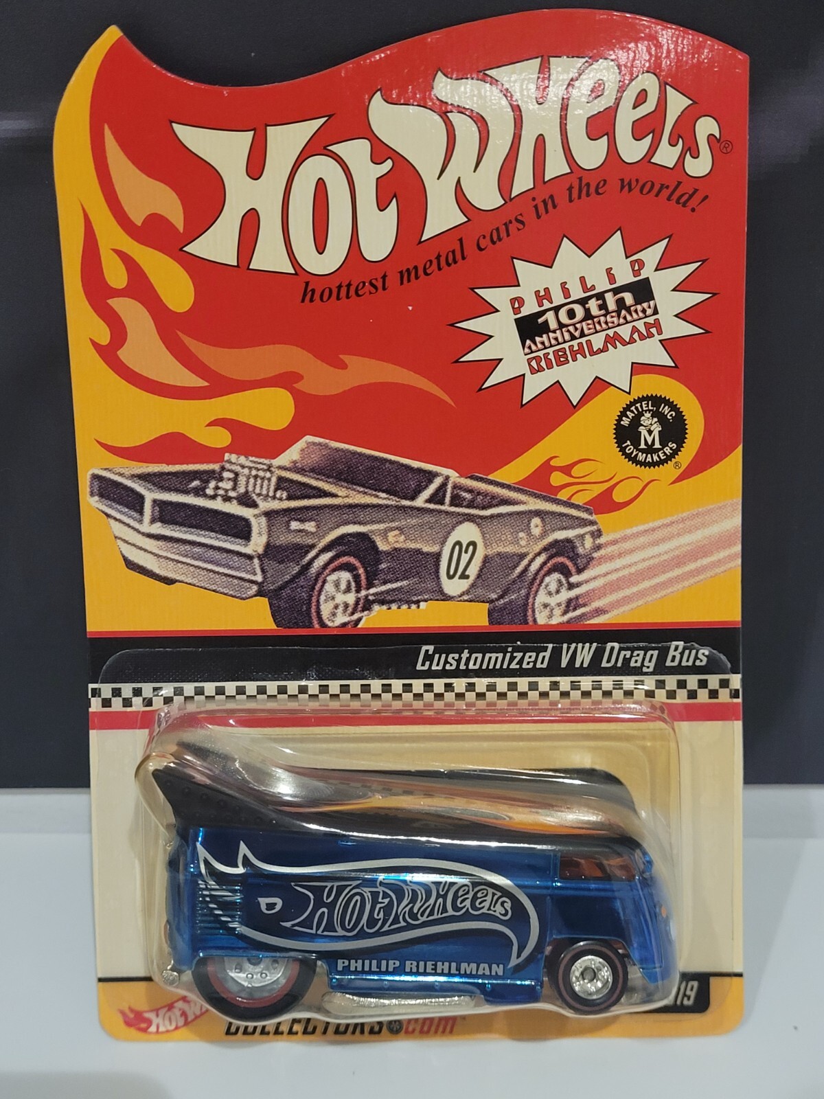 Hot Wheels 10th Ann. Philip Riehlman Customized VW Drag Bus