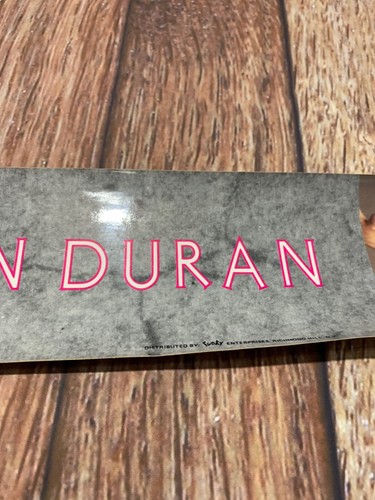 Vintage 1984 Duran Duran Band Gray Bumper Sticker John Taylor 80s Rock NOS New