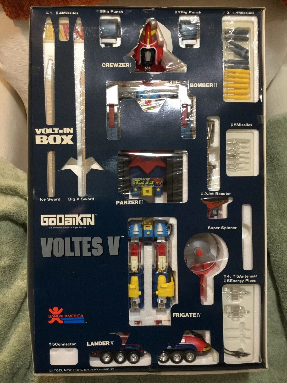 Vintage Bandai 1982 Godaikin Voltes V Robot