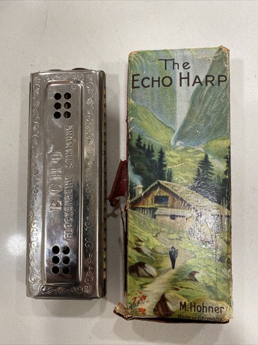 ハーモニカの老舗、HOHNER ホーナー 54/64 C.G エコーハープ、箱付 HOHNER ホーナー Echo-Harp C/G調 2×32 トレモロハーモニカ 54