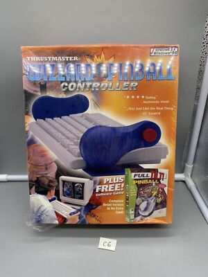 UNIQUE THRUSTMASTER WIZZARD PINBALL CONTROLLERS RARE/VINTAGE SEALED/NEW AUTHENTI