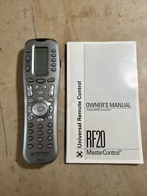 Master Control RF20 Universal Remote Control Tested Functioning