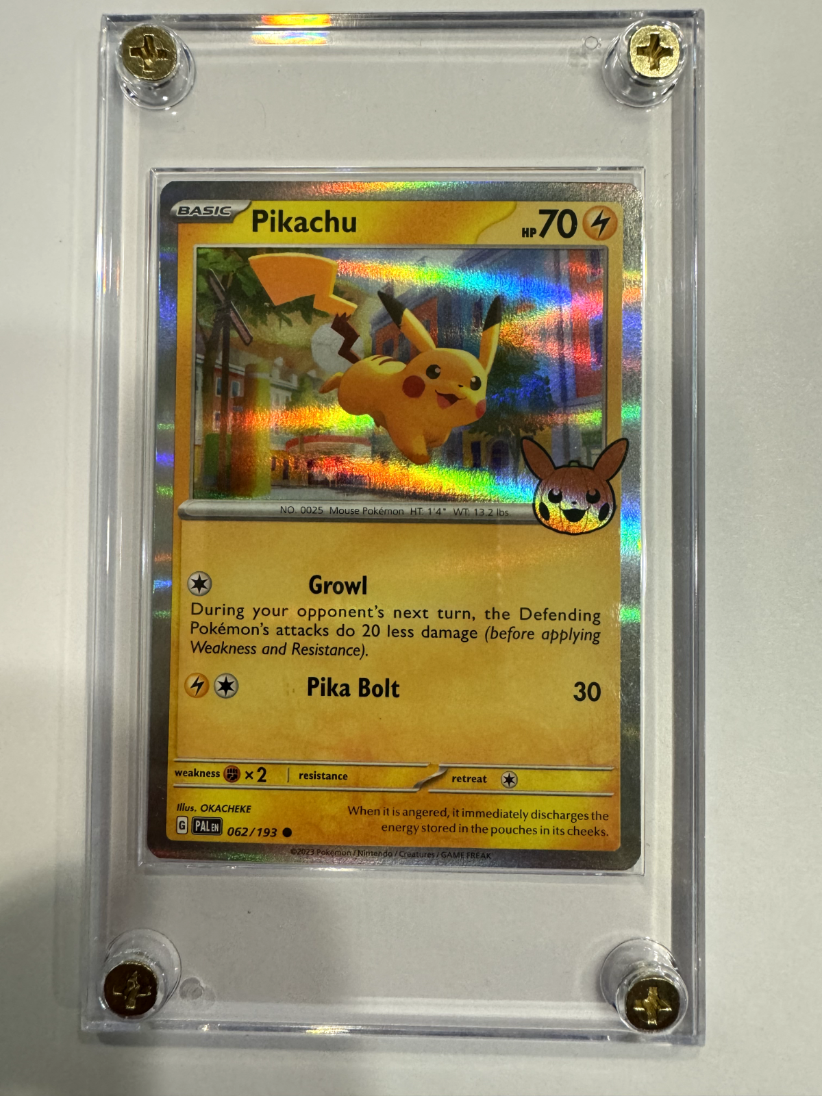 2023 Pokémon Trick Or Trade BOOster Pikachu Holo #062/193