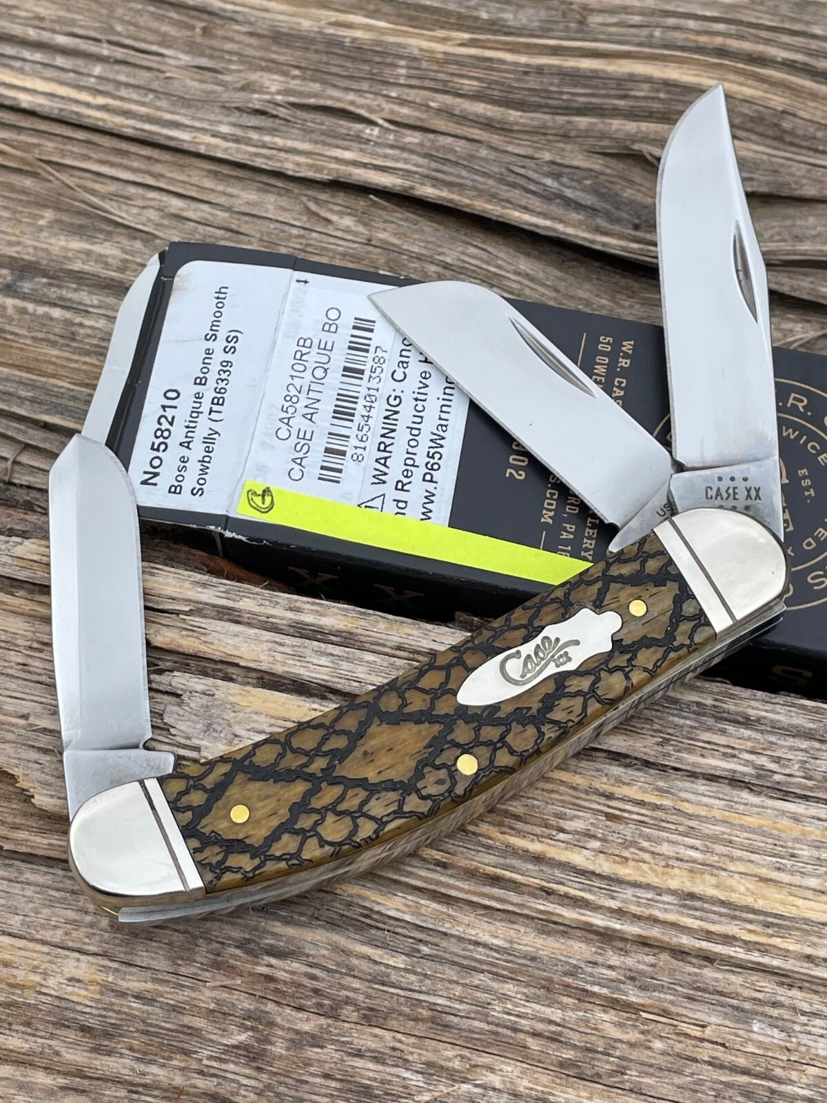 CASE XX *g SFO MAGICIAN'S RATTLESNAKE BARBED WIRE ANTIQUE