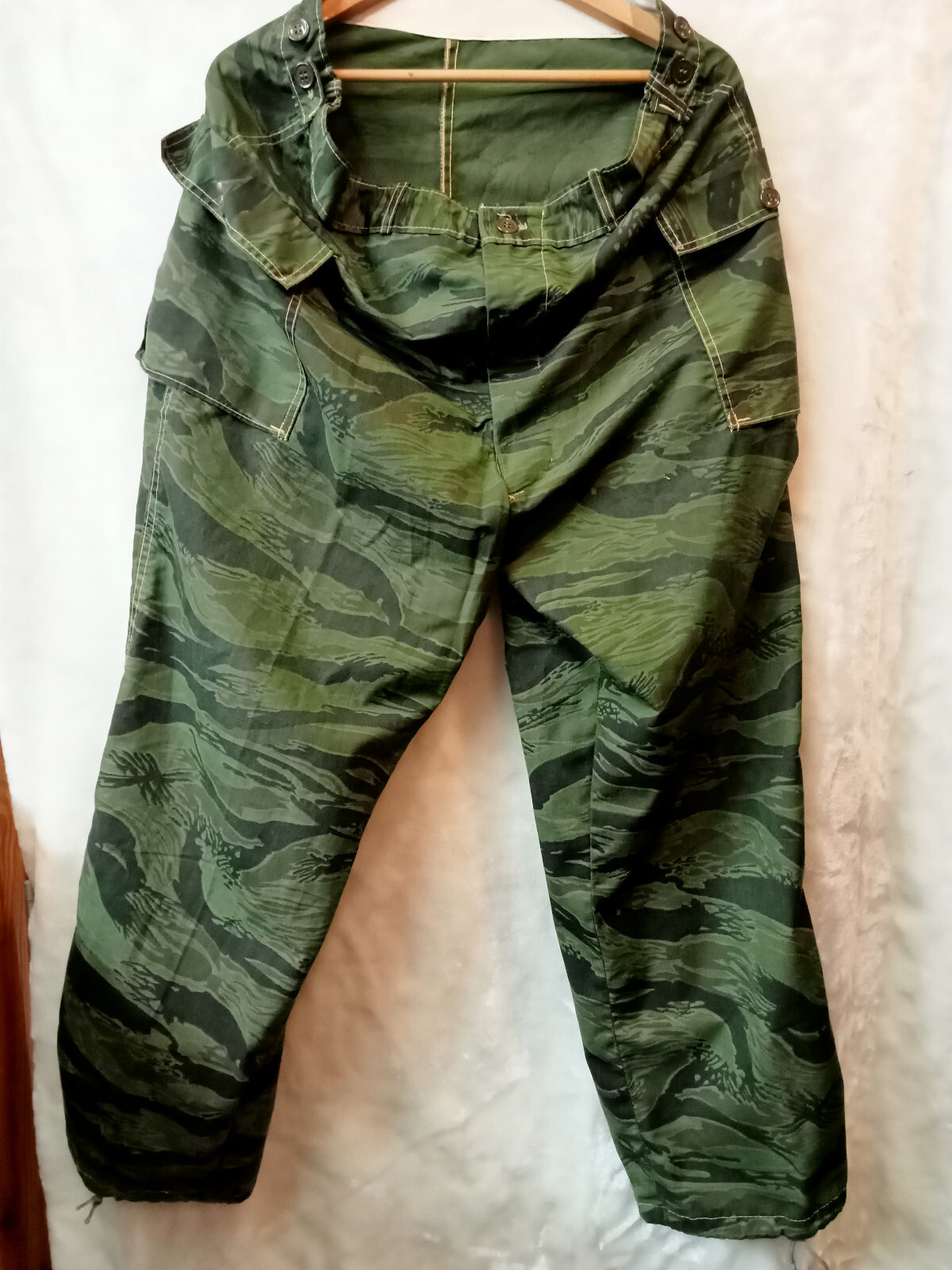 個人装備 Old Military Trousers TIGER STRIPE CAMO VINTAGE US ARMY TIGER STRIPE LRRP LIGHTWEIGHT PATTERN FIELD