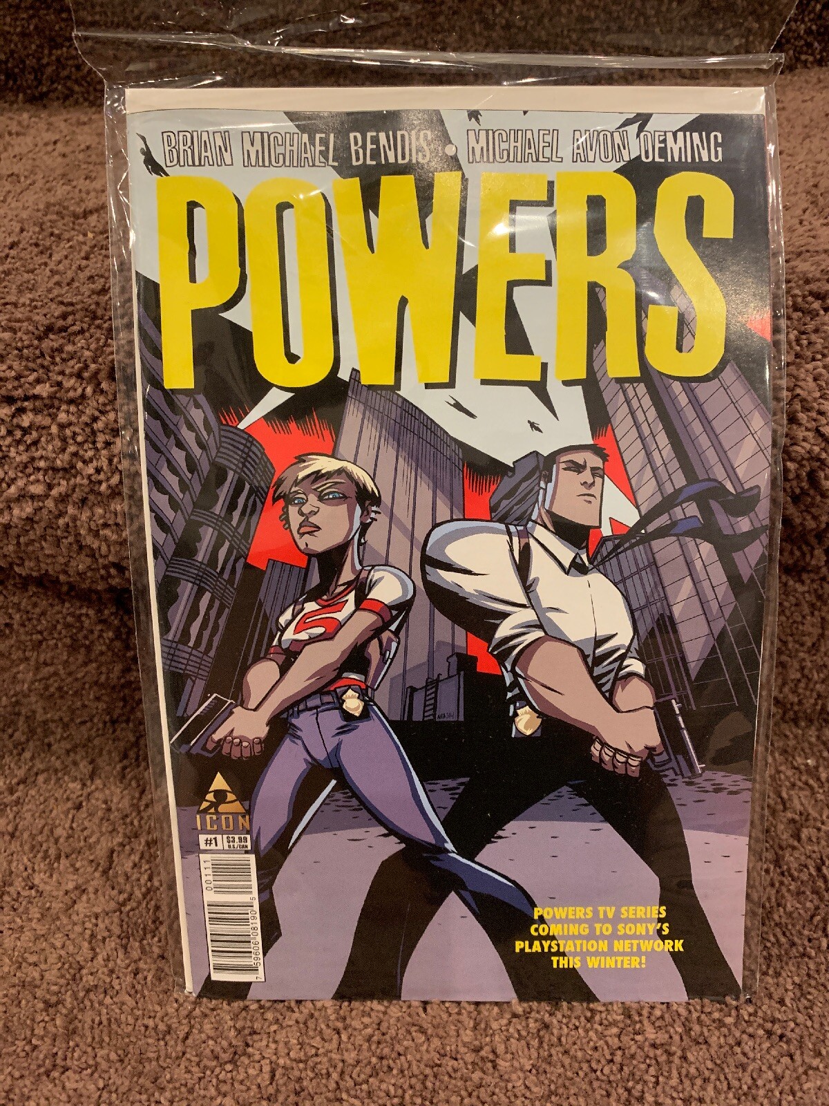 Powers #1 Cover A Oeming Icon Marvel Comic 2015 Unread
