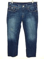 True Religion World Tour Blue Jeans for Men for sale - eBay