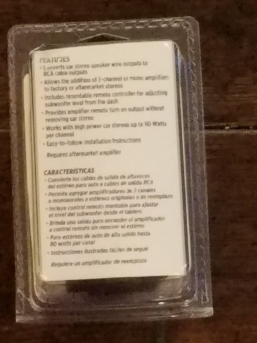 SCOSCHE LOC2SL Car Stereo 2-Channel Adjustable Amplifier Add-On Adapter in Bl...