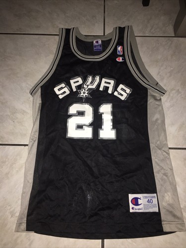 Champion X NBA X San Antonio Spurs Mens Jersey Sz 40 Duncan