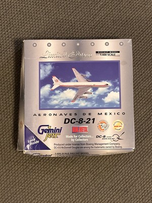*RARE* Gemin Jets 1:400 Aeronaves De Mexico DC-8-21 Diecast Model. Item#GJAMX156