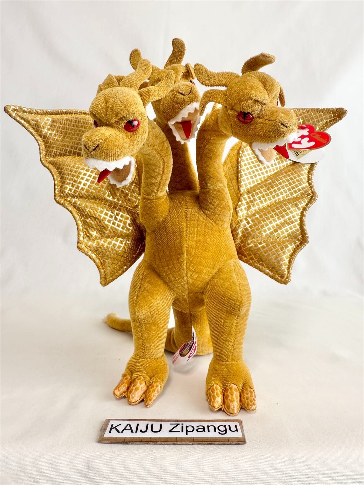 2001 Godzilla Mothra and Ghidorah ぬいぐるみ Figures, Godzilla x Mothra x King Ghidorah x Baragon 4-piece