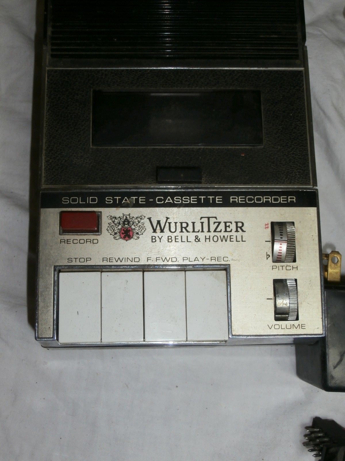 Wurlitzer  by bell & howell Organ Cassette Recorder WORKING with power supply