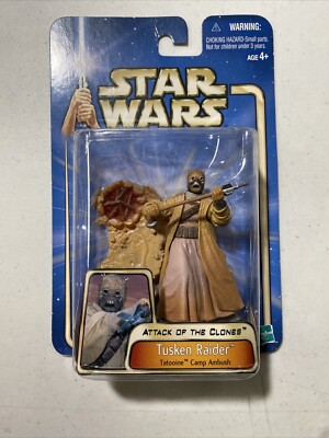 STAR WARS ATTACK OF THE CLONES COLLECTION 2-TUSKEN RAIDER TATOOINE CAMP AMBU
