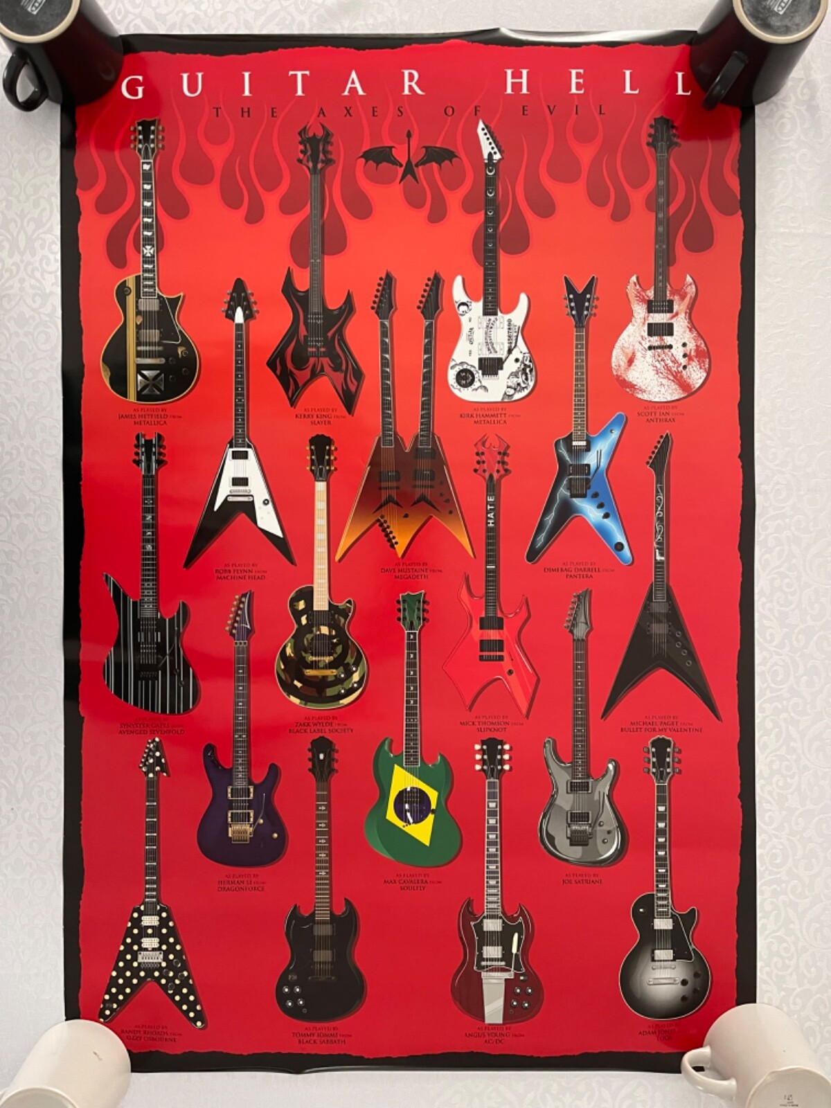 GUITAR HELL, HEAVY METAL GUITARS,AUTHENTIC 2011 POSTER | eBay