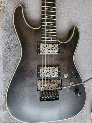 Schecter Diamond Series Hellraiser AD-FR-HR-EX, Transparent Black, Steve Vai...