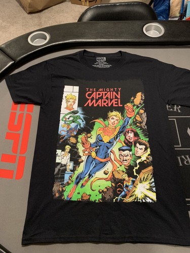 THE MIGHTY CAPTAIN MARVEL Marvel Comics T-Shirt SMALL NEW w/ TAG | eBay