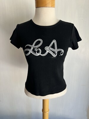 LA (2017) Brandy Melville x John Galt Mamba Snake Baby Tee T-Shirt One Size