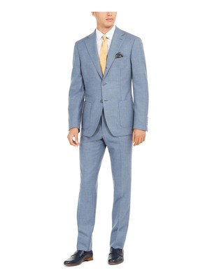 

TALIA Мужская голубая однобортная куртка из смесовой шерсти 38 л, Light blue, VPTO2SVX0001
