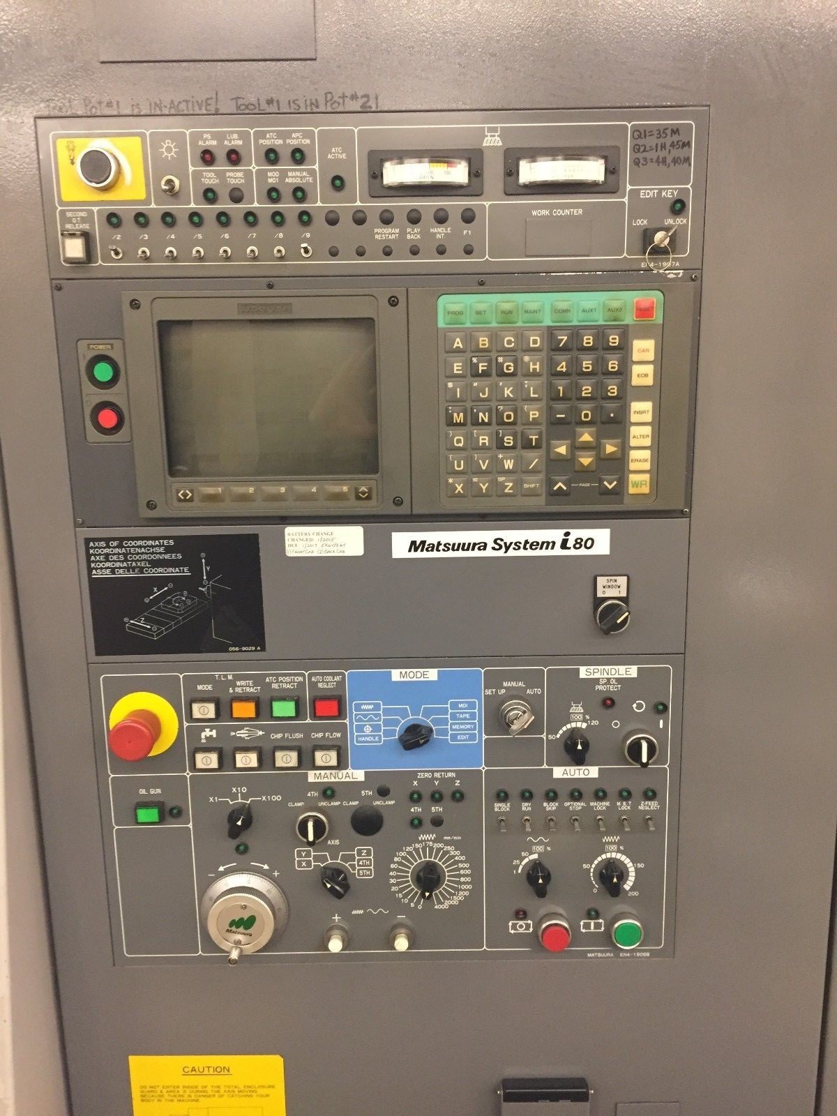 1996 Matsuura MAM 500HF PC11