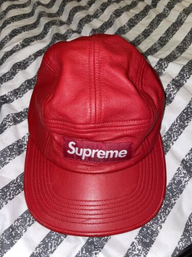 Supreme Classic Red Leather Camp 5 Panel Cap Box Logo | eBay Supreme Classic Red Leather Camp 5 Panel Cap Box Logo | eBay
