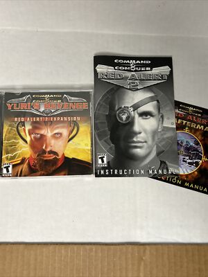 Command & Conquer Yuri's Revenge Red Alert 2 Expansion Windows PC 2001 + Manuals