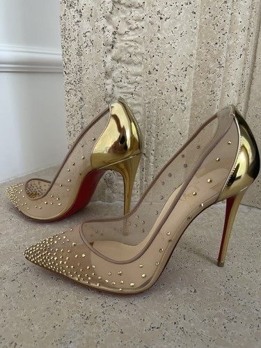 Christian louboutin/Follies Strass/ パンプス Follies Strass ベージュ メッシュ - Shoes - Women - Christian