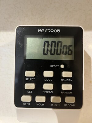 Outlet Timer, NEARPOW T19S Dual Light Timer w/2 Independently-controlled