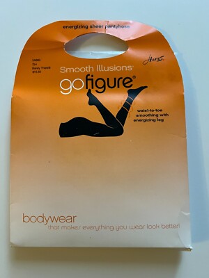 Hanes Smooth Illusions Go Figure Energizing Sheer Pantyhose Size GH Barely There