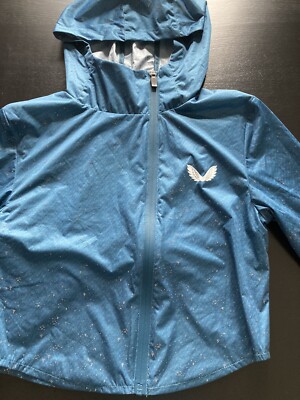 Womens Castore Modular Running Jacket with Hood Matching Vest Size XS Teal NWT