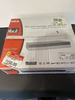 RCA DCR8030N DVD Recorder w/80GB Hard Drive NEW