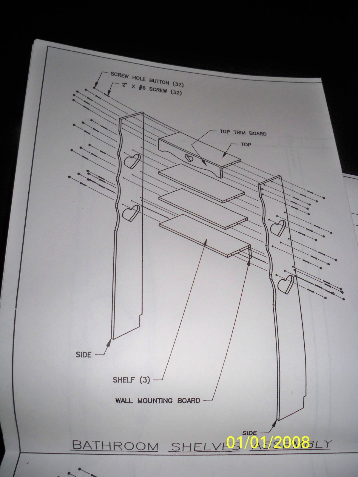 Jelly Cupboard/Shelf Patterns, Instructions for Wood