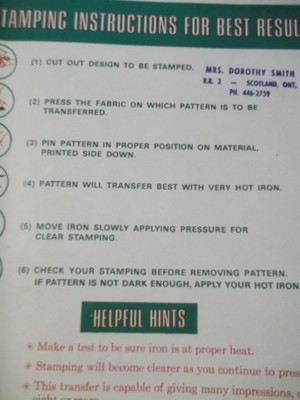14 pg complete Fashion folder - Hot Iron Transfers - No. V573 - vintage 1960's?