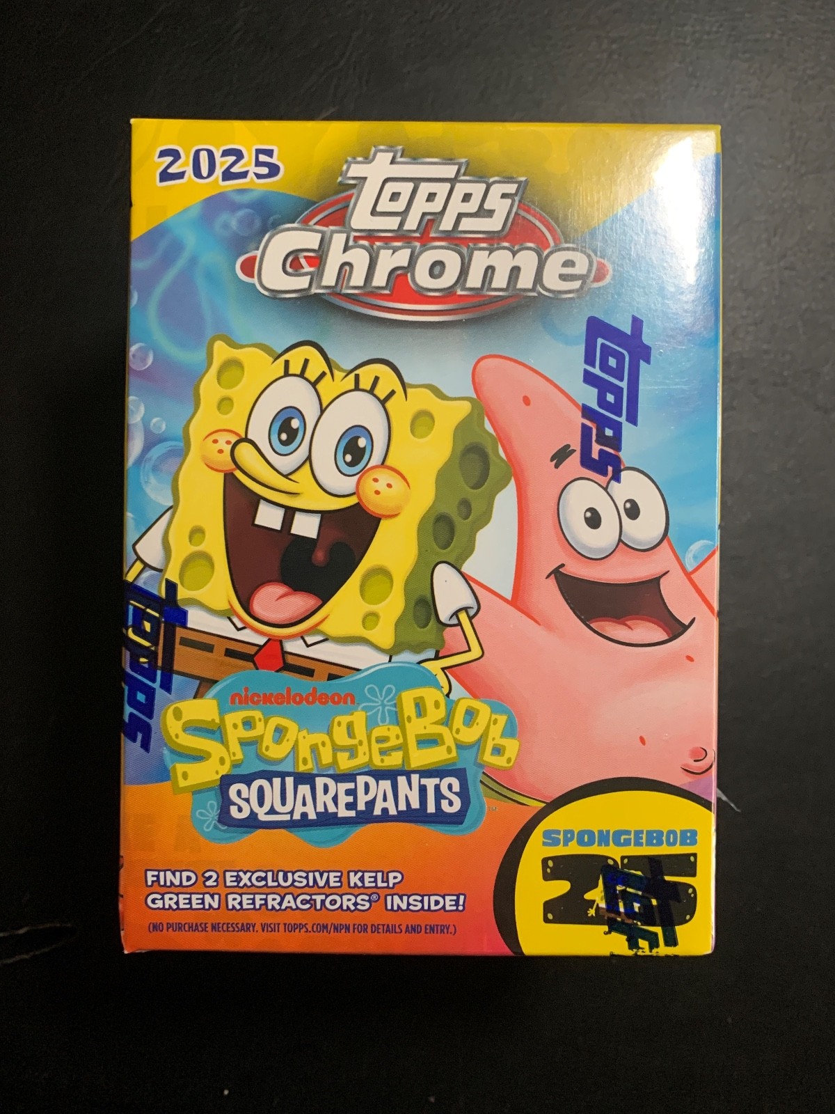 2025 Topps Chrome Sponge Bob Square Pants Factory Sealed Unopened Blaster Box