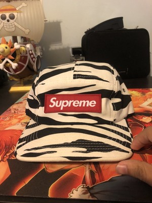 supreme zebra camp cap