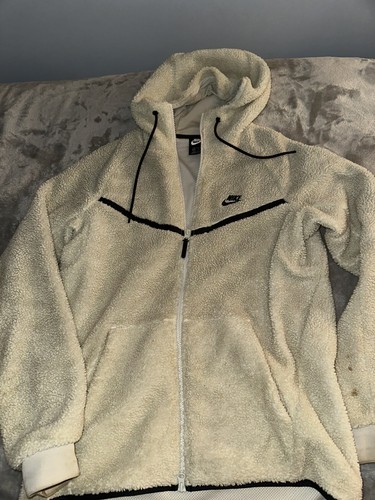 Nike Sportswear Mens Medium NSW Tech Fleece Sherpa Windrunner Jacket (stained)
