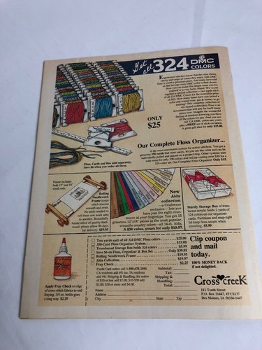 Cross Stitch & Country Crafts Magazine May June 1989