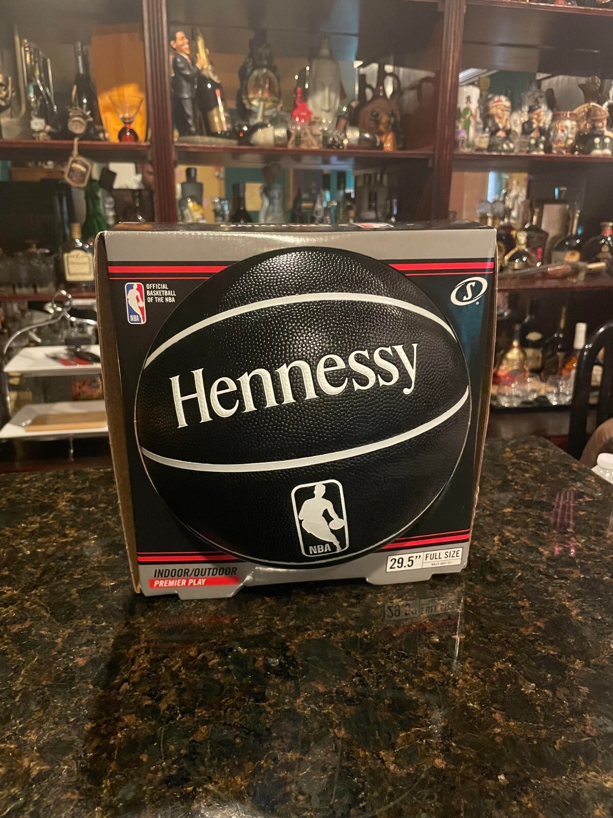 Hennessy Cognac NBA Basketball Ball Spalding Rare New Full
