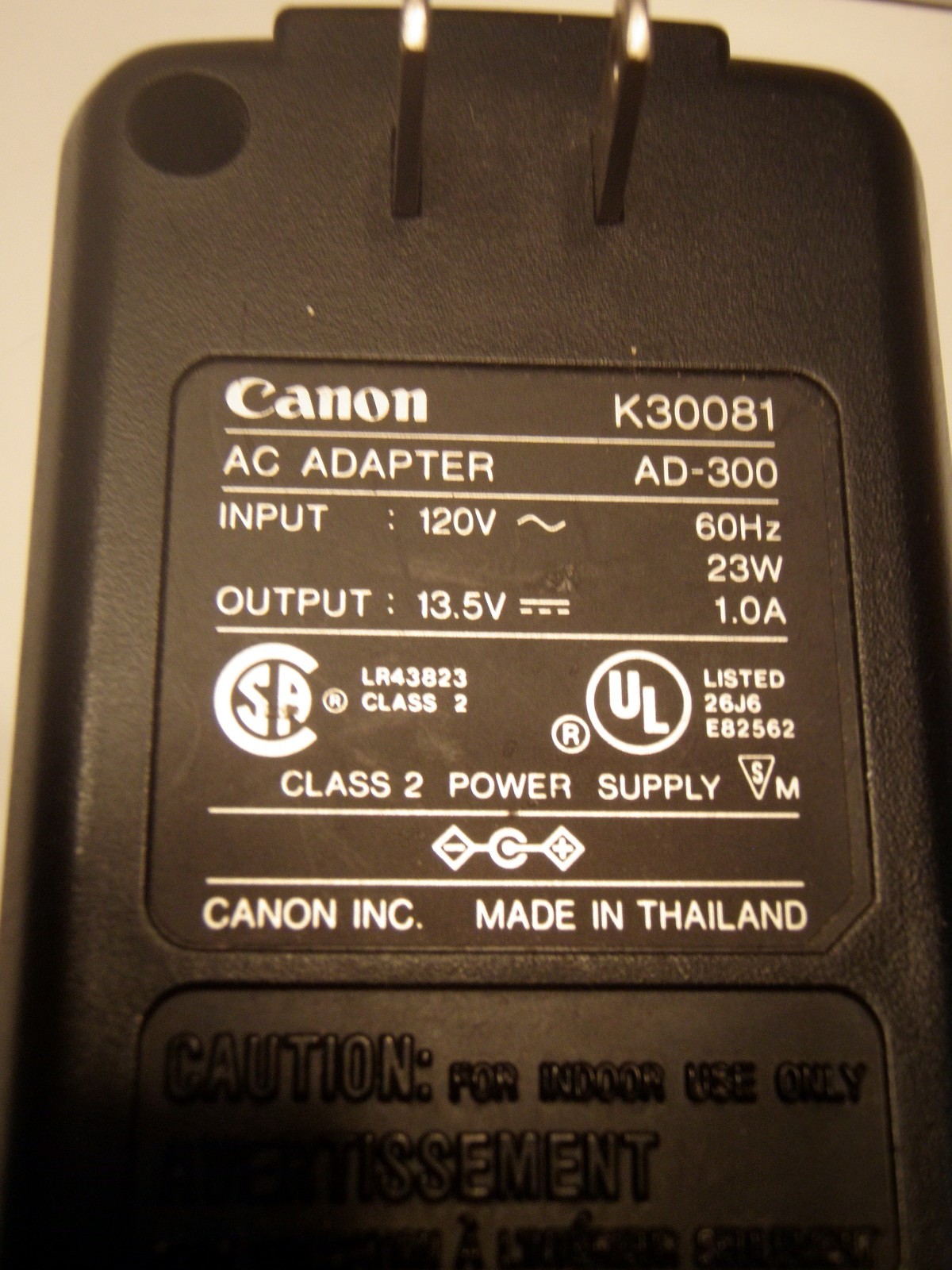 Canon AC Adapter K30081 Power Supply