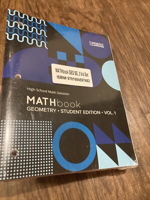MATHbook Geometry Volumes 1 and 2 High School Math Solution Student Edition NEW