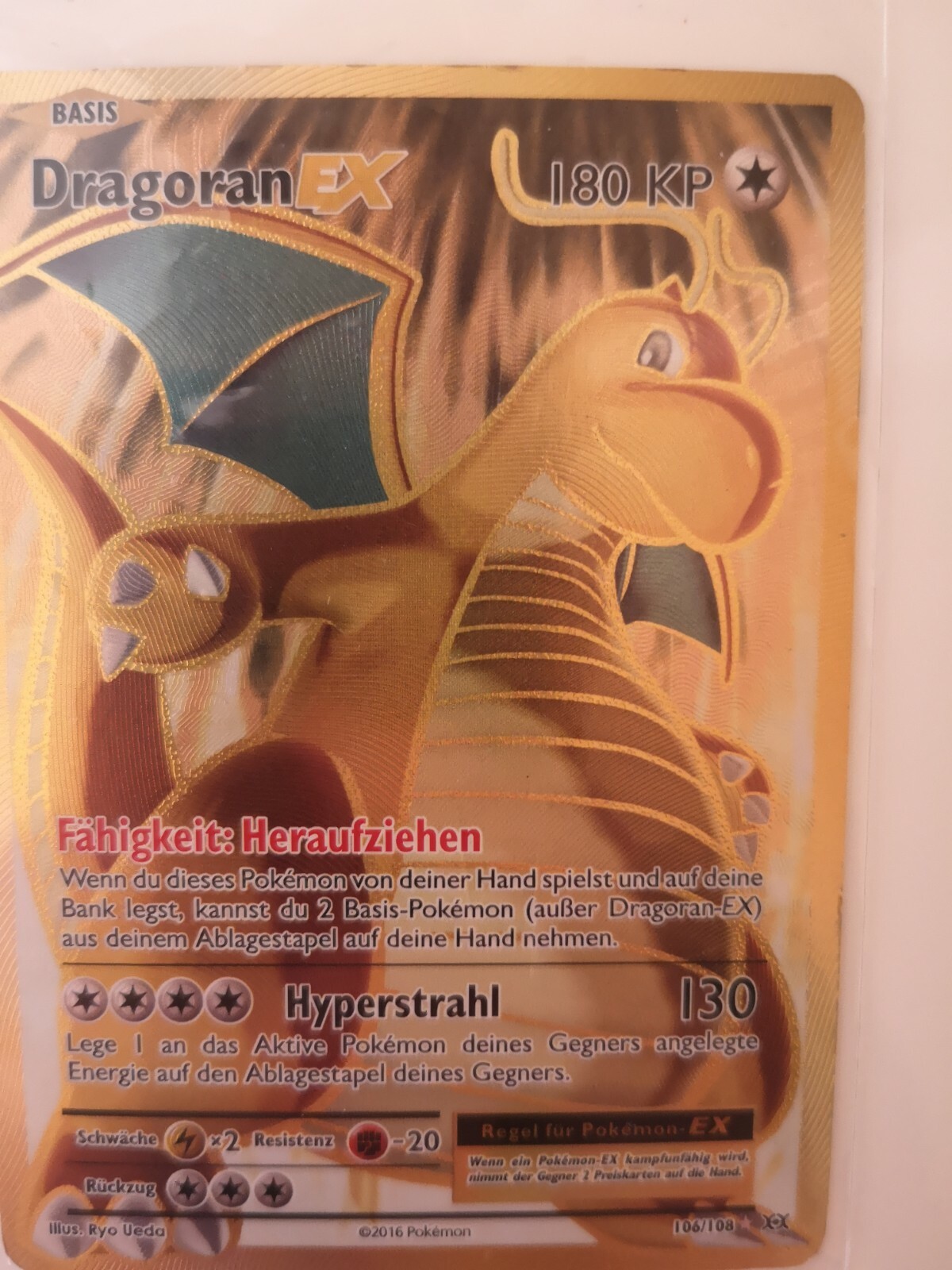 Pokemon Karte Dragoran EX original 