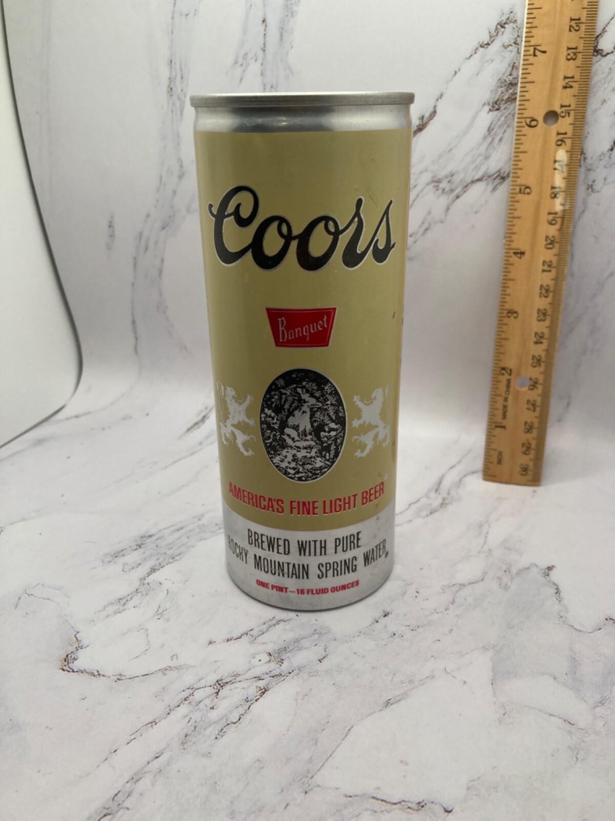 Vintage Coors light beer can 16 oz Coors Brewing aluminum