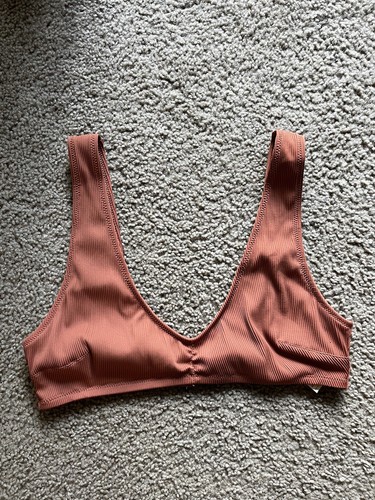 Women’s Aerie Swim Scoop Top! Terracotta/Rust Color! NWT! Size: Large!